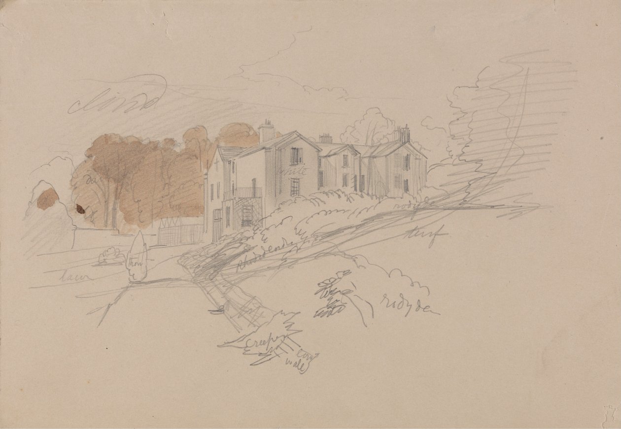 Une maison de campagne - Edward Lear