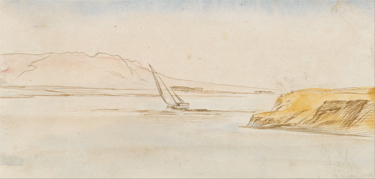 Bateau sur le Nil - Edward Lear