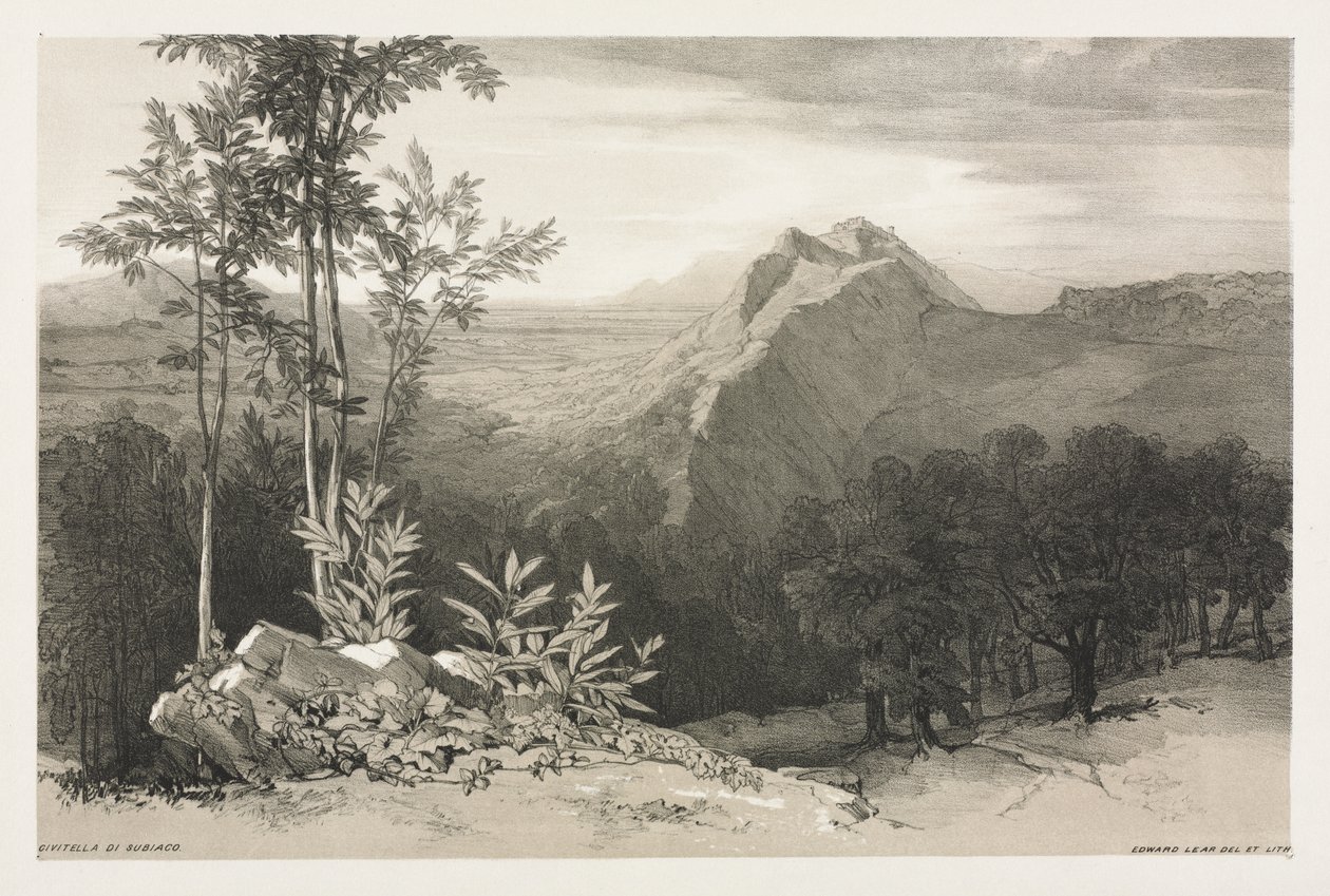 Civitella di Subiaco - Edward Lear