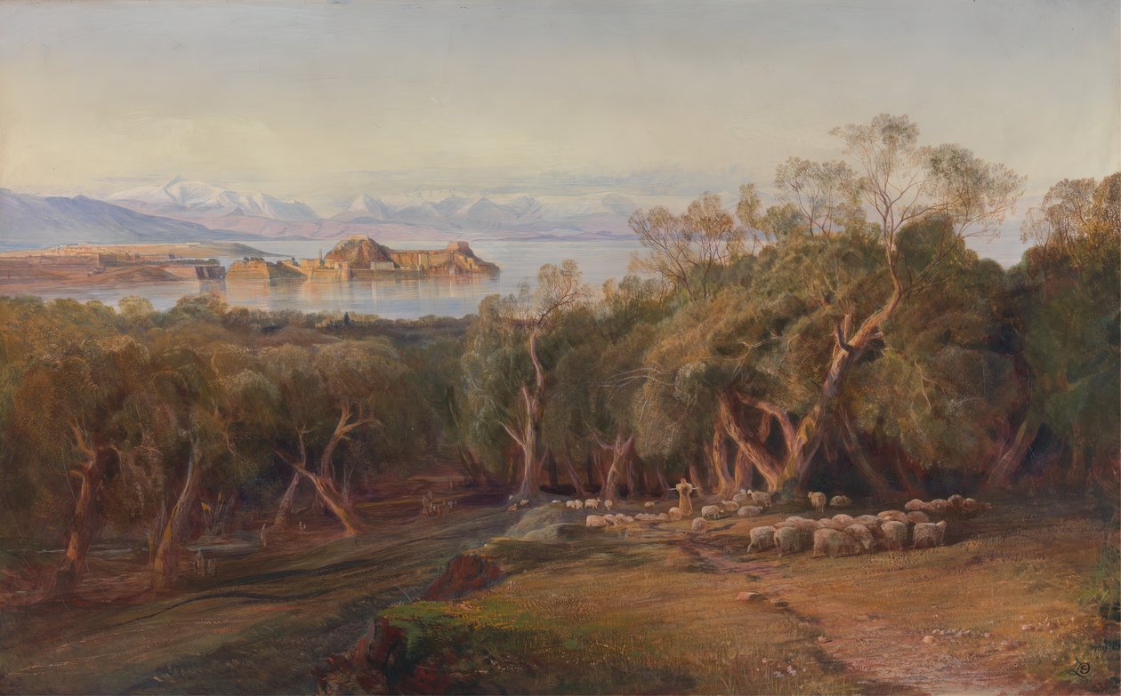 Corfou depuis Ascension, 1862 - Edward Lear