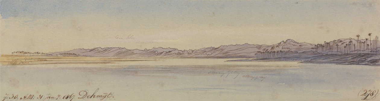 Dehmyt, 7h30, 31 janvier 1867 (278) - Edward Lear
