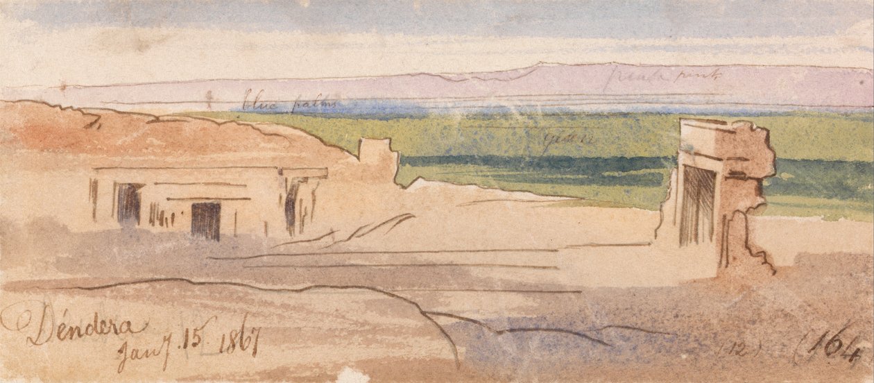 Dendera - Edward Lear