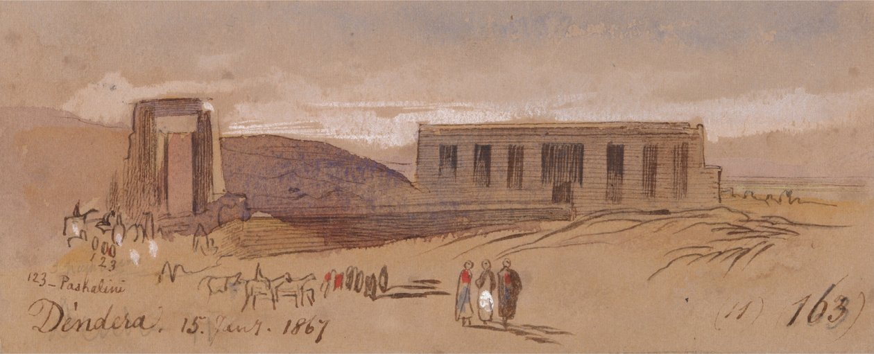 Dendera - Edward Lear
