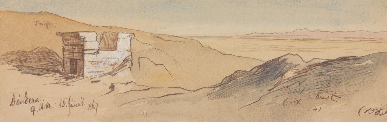 Dendera, 9 heures, 15 janvier 1867 (156) - Edward Lear