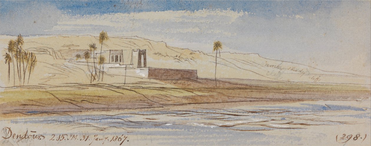 Dendour, 14 h 15, 31 janvier 1867 (298) - Edward Lear