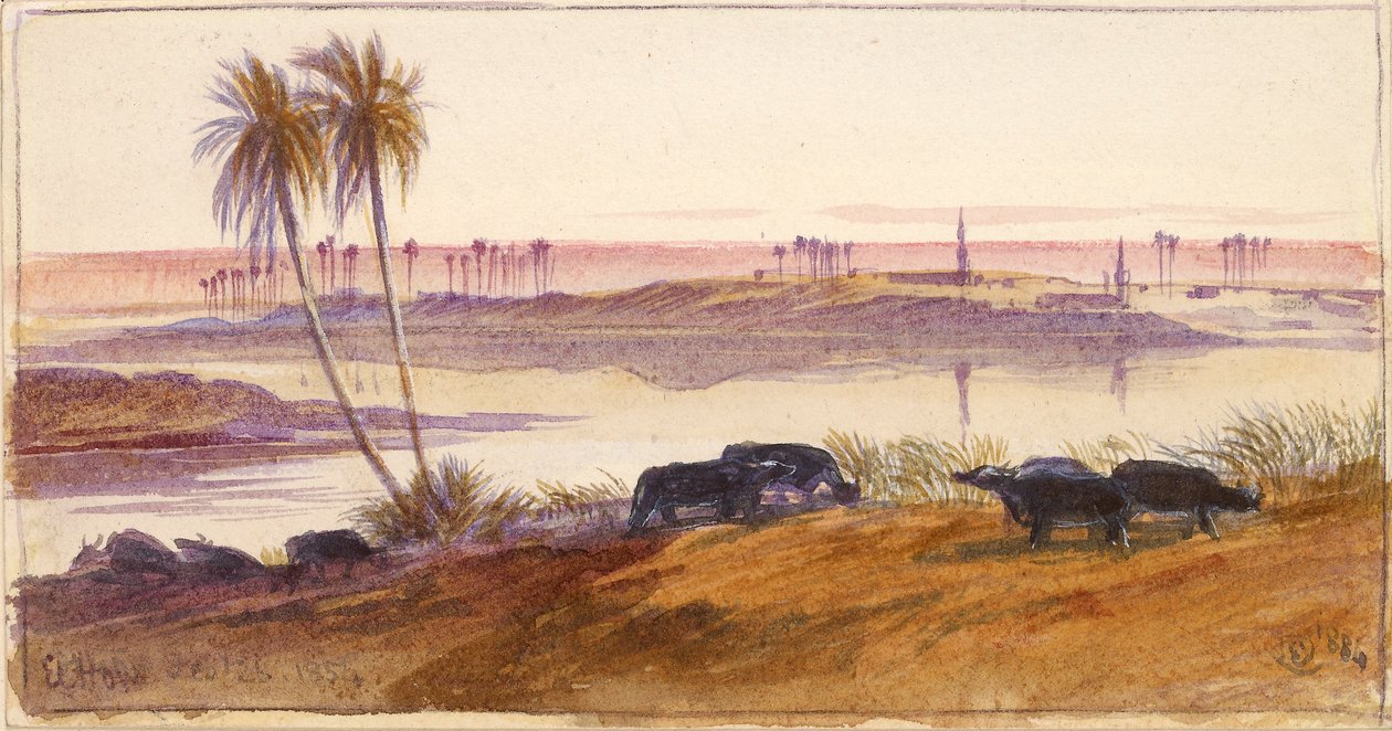 El Hon, Égypte, 1884 - Edward Lear