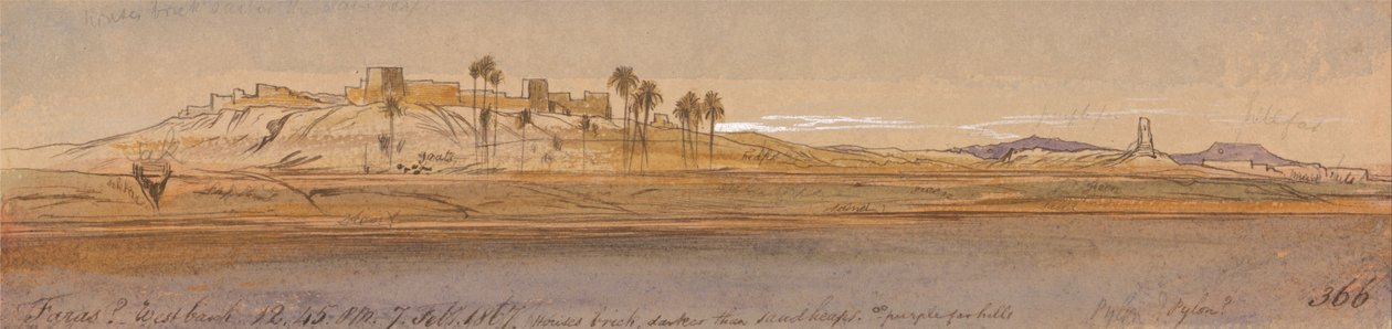 Faras Cisjordanie - Edward Lear