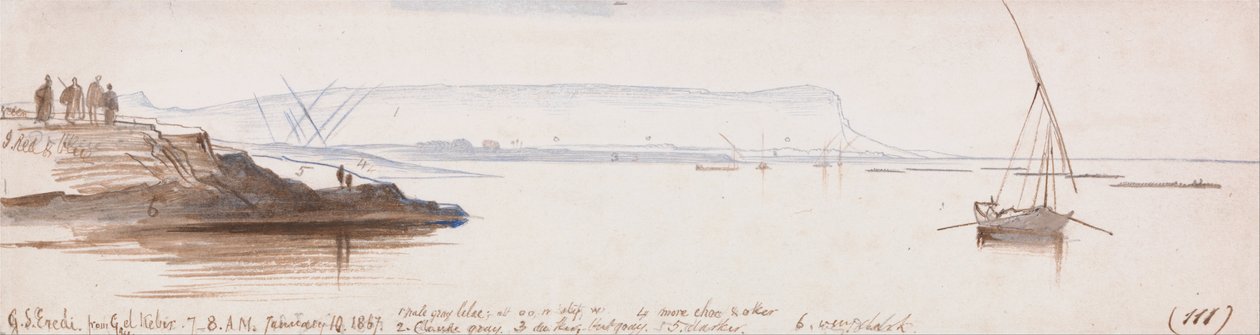Gebel Sheikh Héritiers de Gau el Kebir - Edward Lear