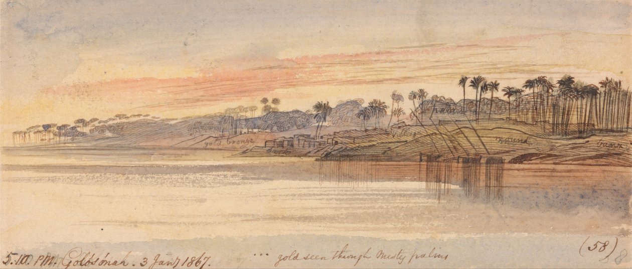 Golosoneh, 17 h 10, 3 janvier 1867 (58) - Edward Lear