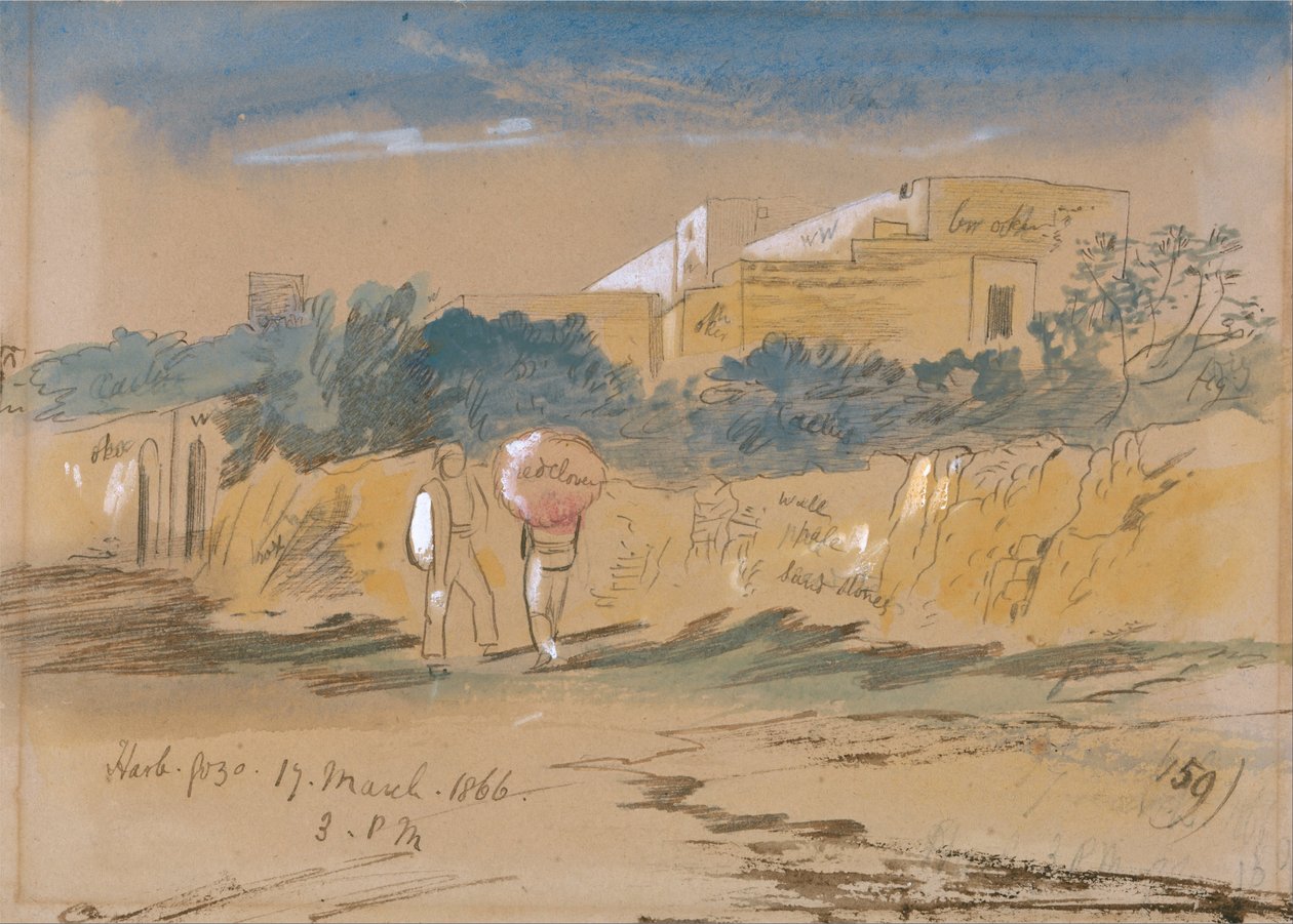 Harb. Gozo - Edward Lear