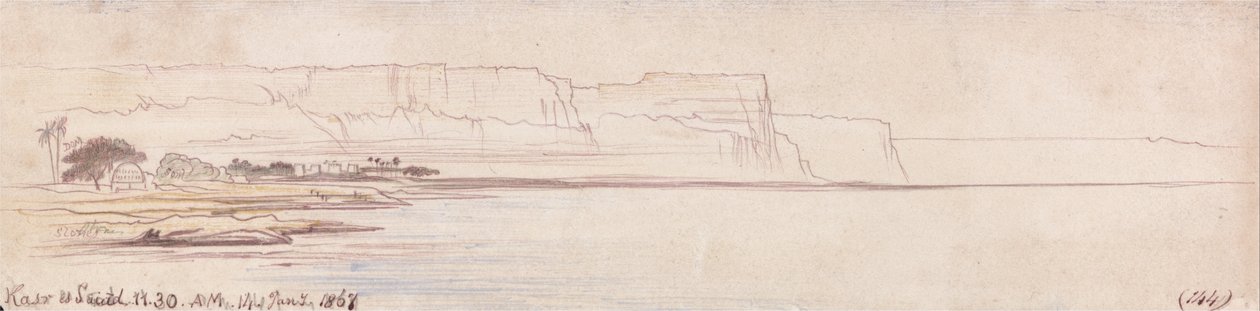 Kasr es Saiad - Edward Lear