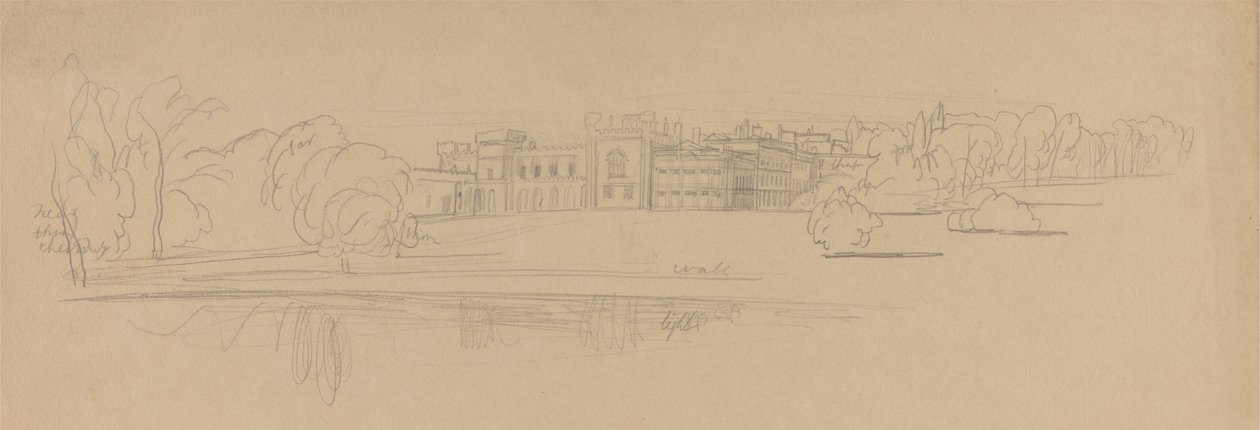 Knowsley Hall - Edward Lear