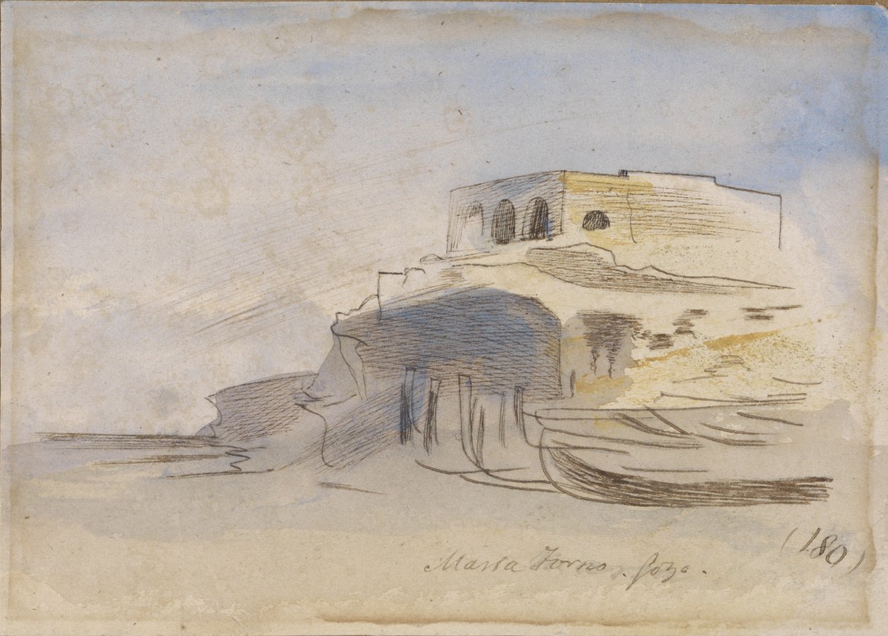 Massa Forno, Gozo, Malte, 1866 - Edward Lear