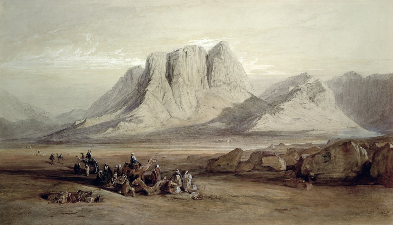 Mont Sinaï, 26 janvier 1849 - Edward Lear