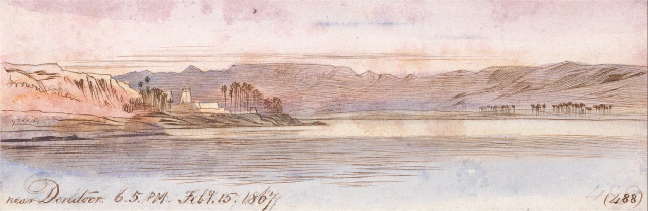 Près de Dendour - Edward Lear