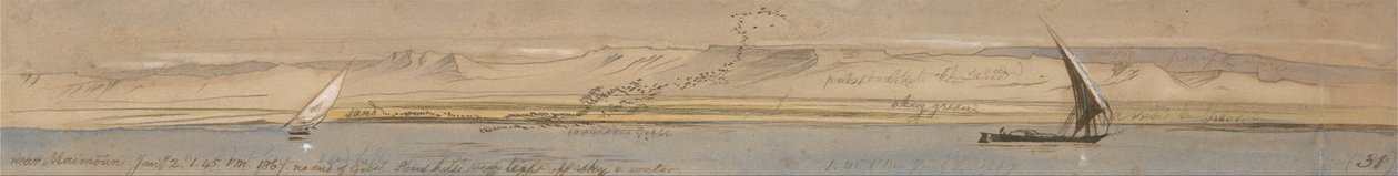 Près de Maimoun - Edward Lear