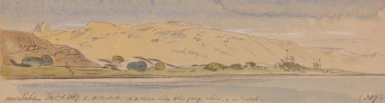 Près de Sabooa - Edward Lear