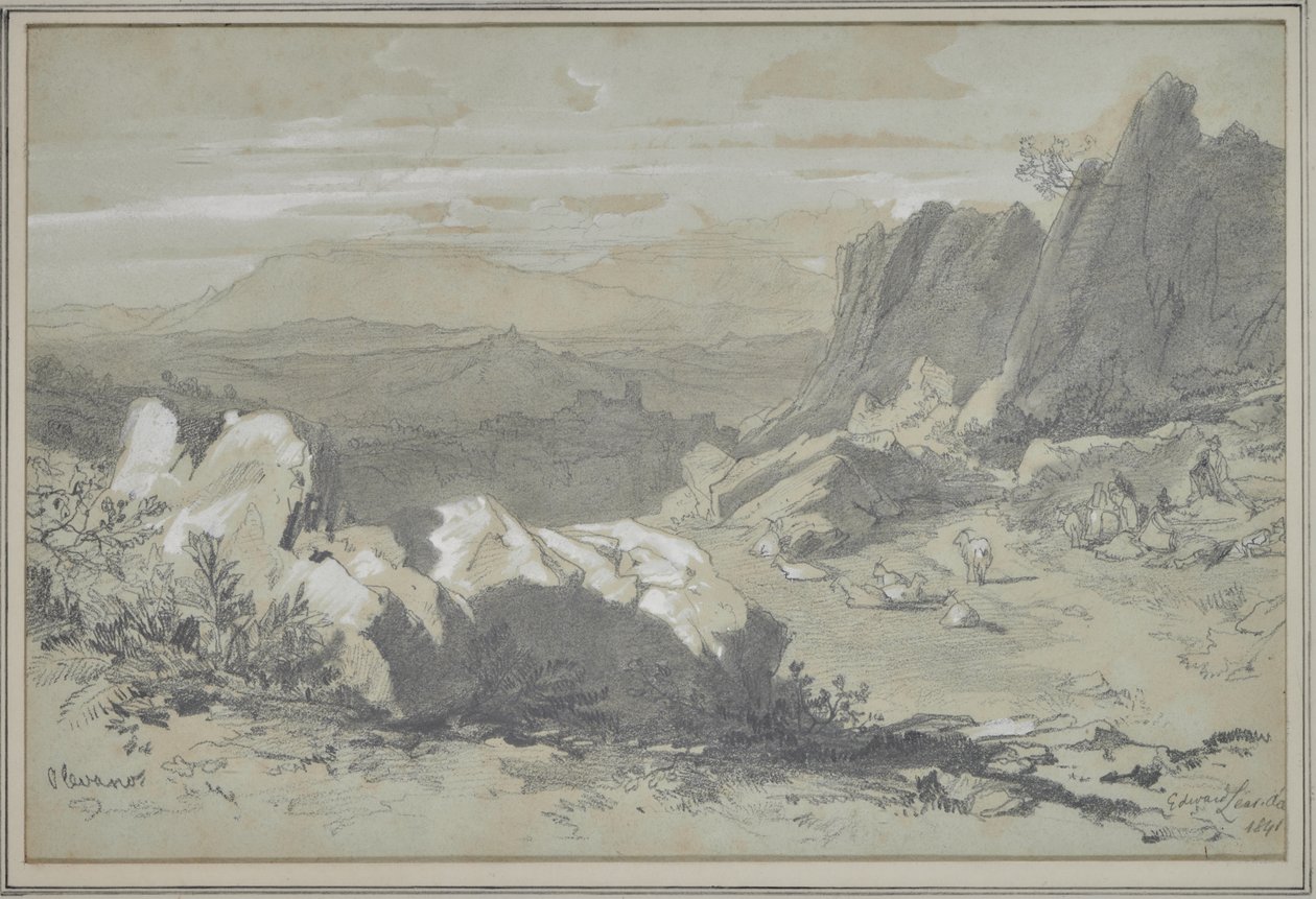 Olevano - Edward Lear