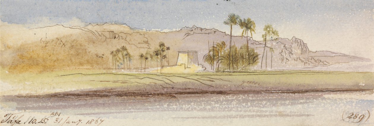 Tafa, 10 h 15, 31 janvier 1867 (289) - Edward Lear