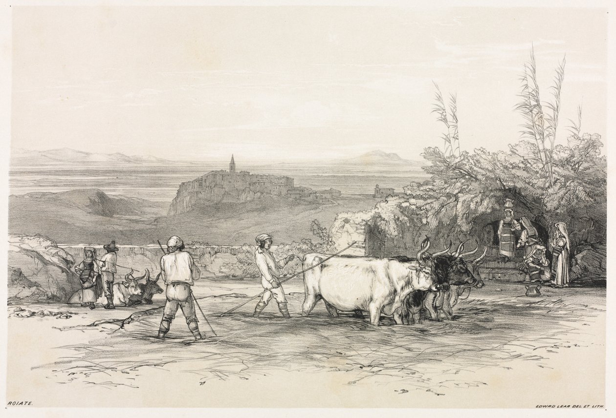 Vues de Rome et de ses environs : Roiate - Edward Lear