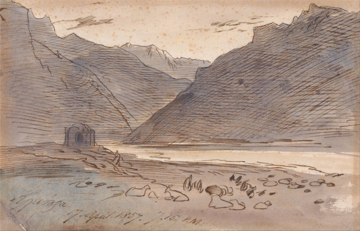 Vjose, 19 h 15 17 avril 1857 - Edward Lear