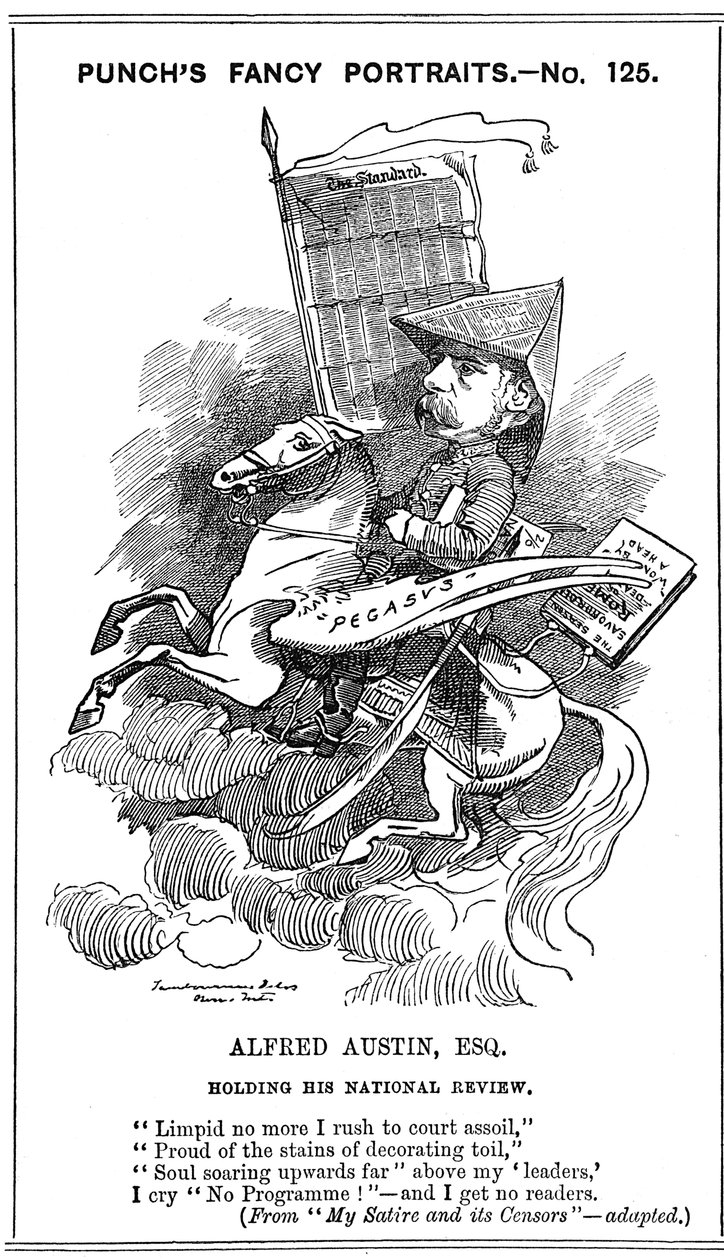 Alfred Austin 1835-1913, poète britannique, 1883 - Edward Linley Sambourne