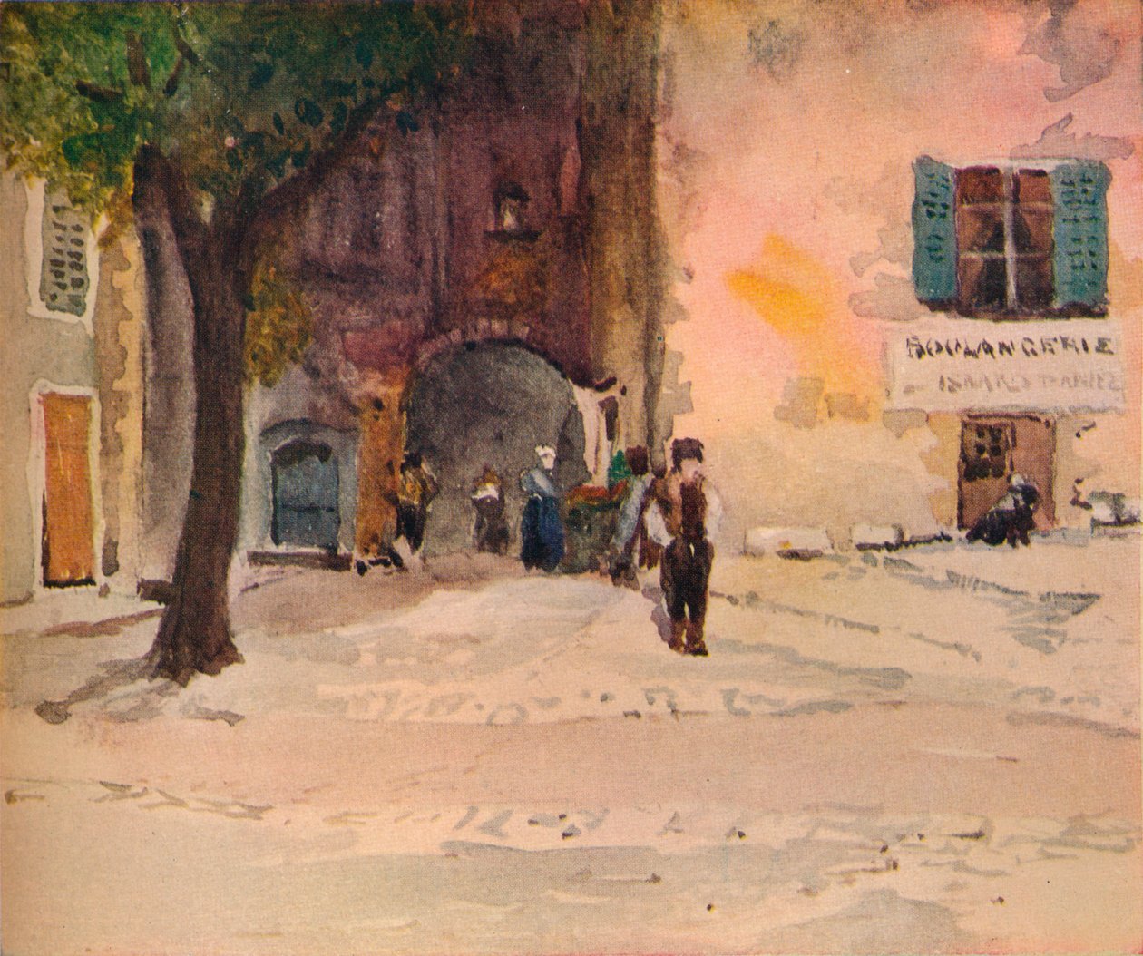 La porte, Tourettes, Provence, vers 1899 - Edward Millington Synge