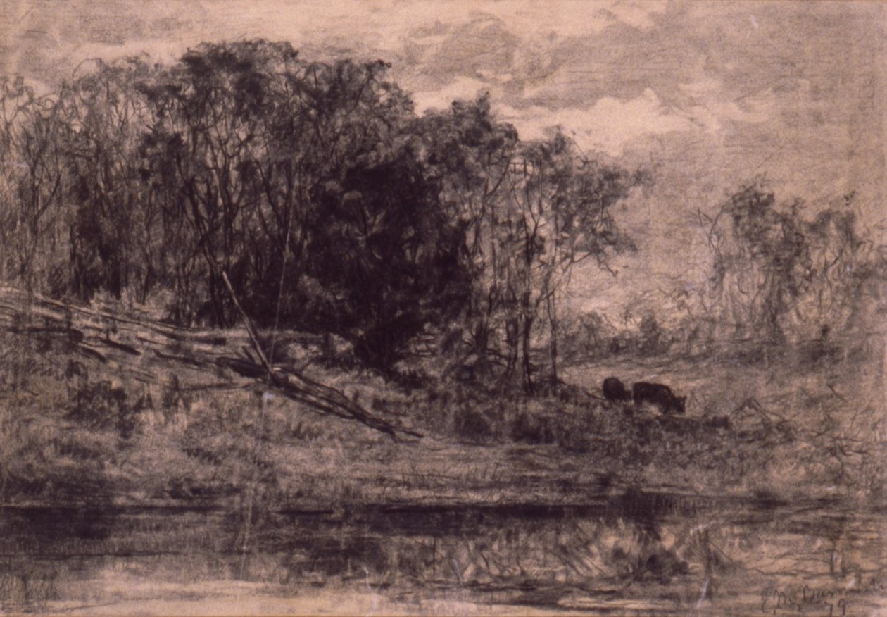 Vaches dans la forêt - Edward Mitchell Bannister