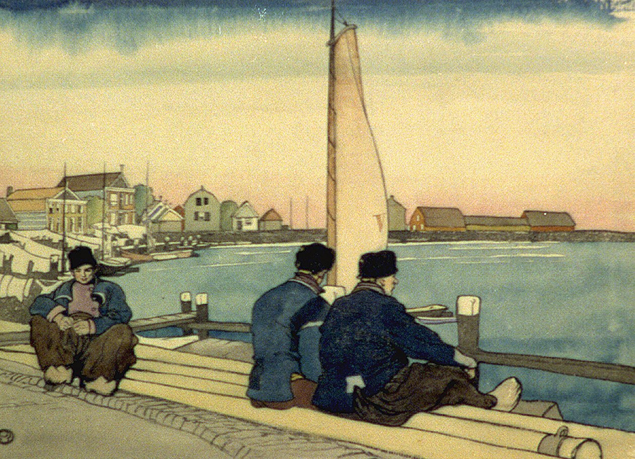 En attendant le vent et la marée - Edward Penfield