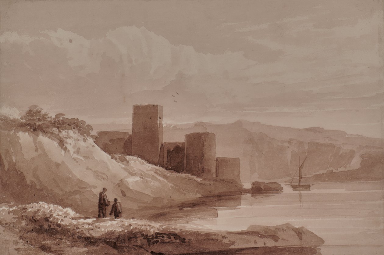 Paysage avec rivière - Edward Pretty