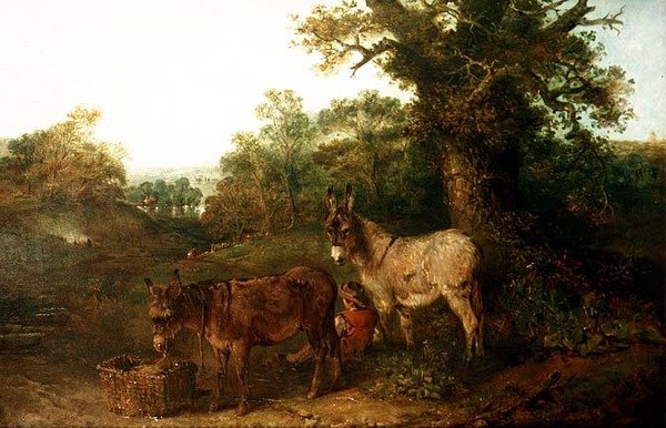 Ânes dans une clairière - Edward Robert Smythe