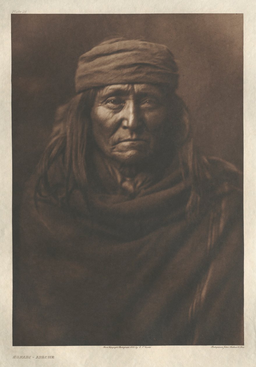 Portfolio I, planche 16 : Eskadi-Apache - Edward S. Curtis
