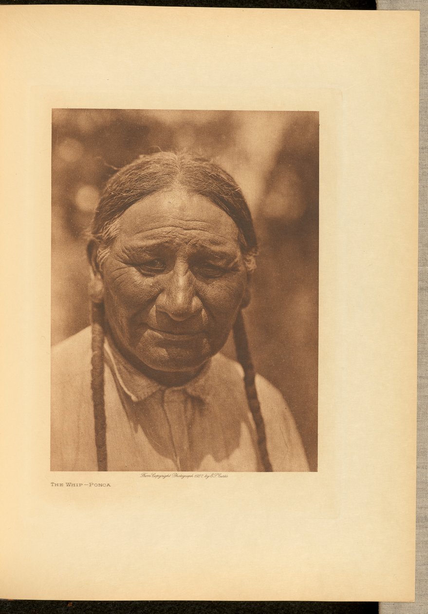 Le fouet - Ponca - Edward S. Curtis