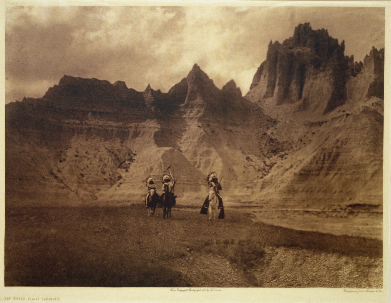 Dans les Bad Lands - Edward Sheriff (after) Curtis