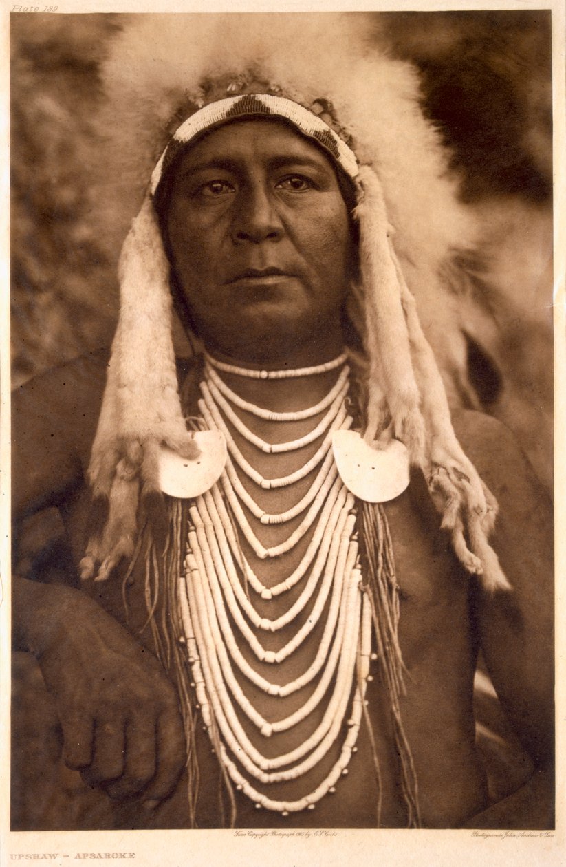 Upshaw de la tribu Apsaroke - Edward Sheriff (after) Curtis