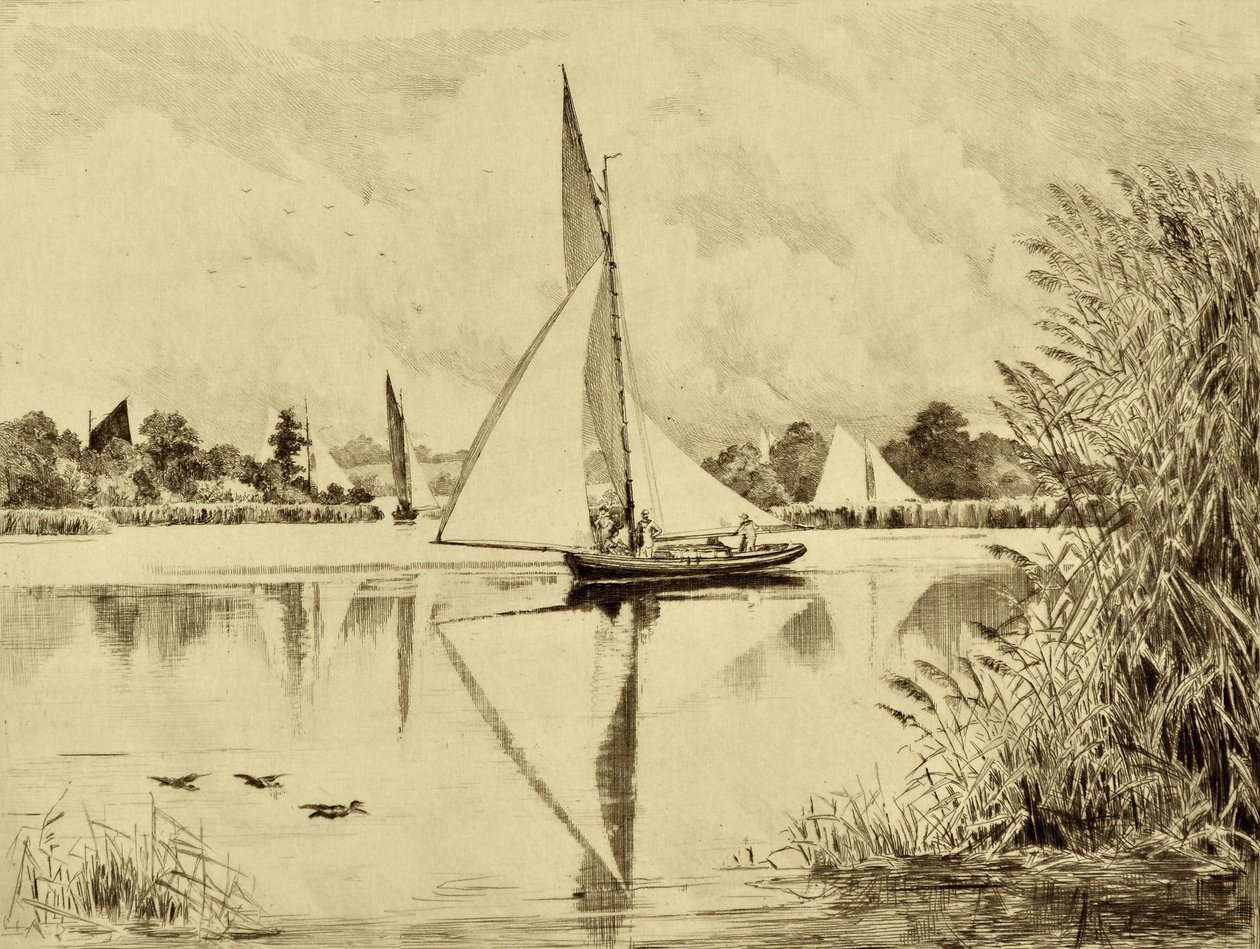 La Bure : sur Wroxham Road, vers 1880 - Edward Slocombe