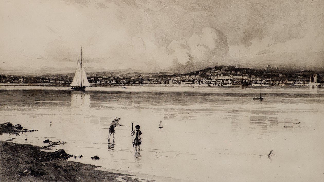 Broughty Ferry depuis Tayport - Edward Smith Hodgson