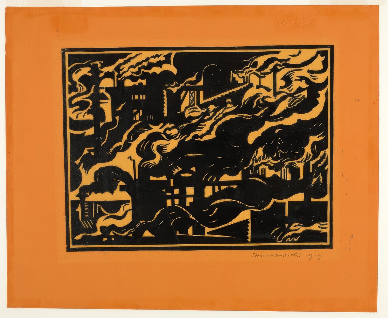 Haut-fourneaux II - Edward Wadsworth