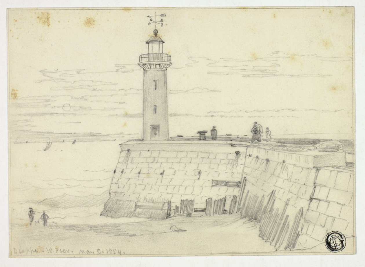 Dieppe, Jetée Ouest - Edward William Cooke