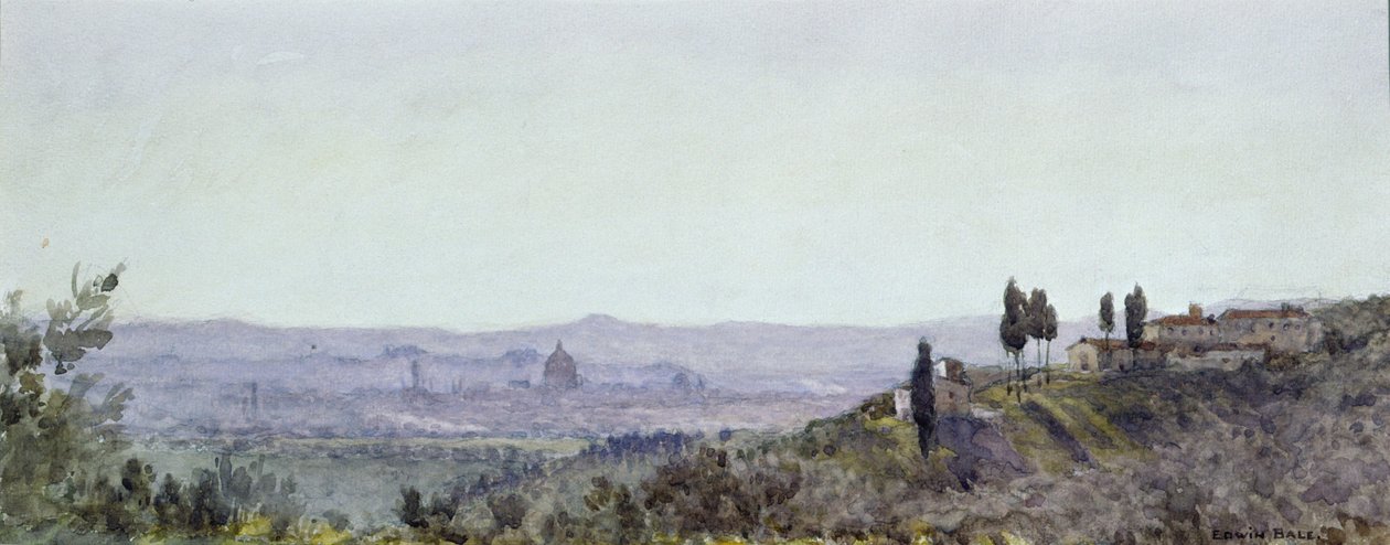 Florence depuis Settignano - Edwin Bale