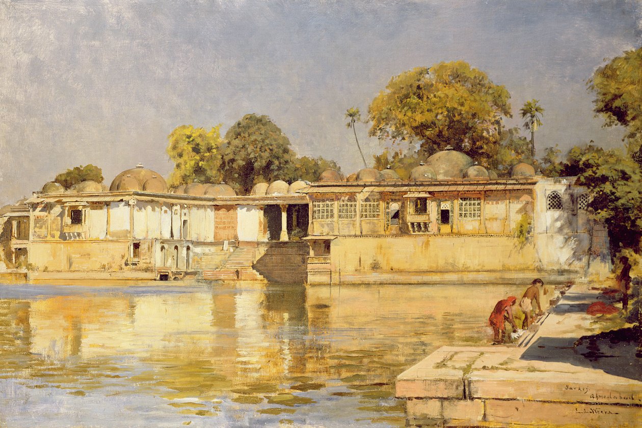 Palais et lac à Sarkeh, près d