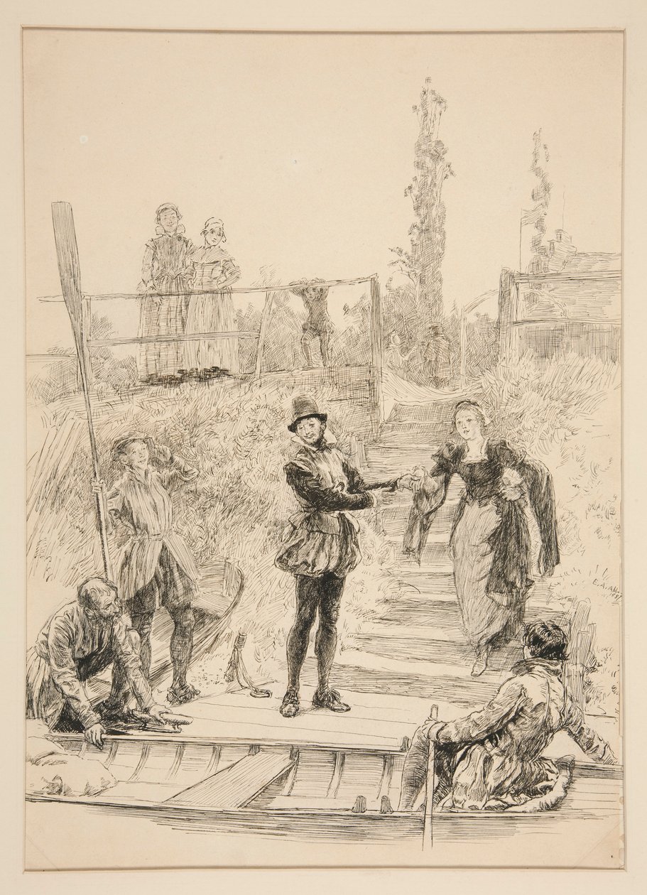 Illustration pour - Edwin Austin Abbey