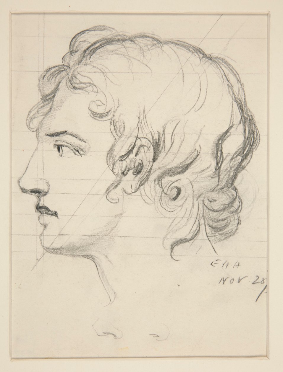 Tête masculine - Edwin Austin Abbey
