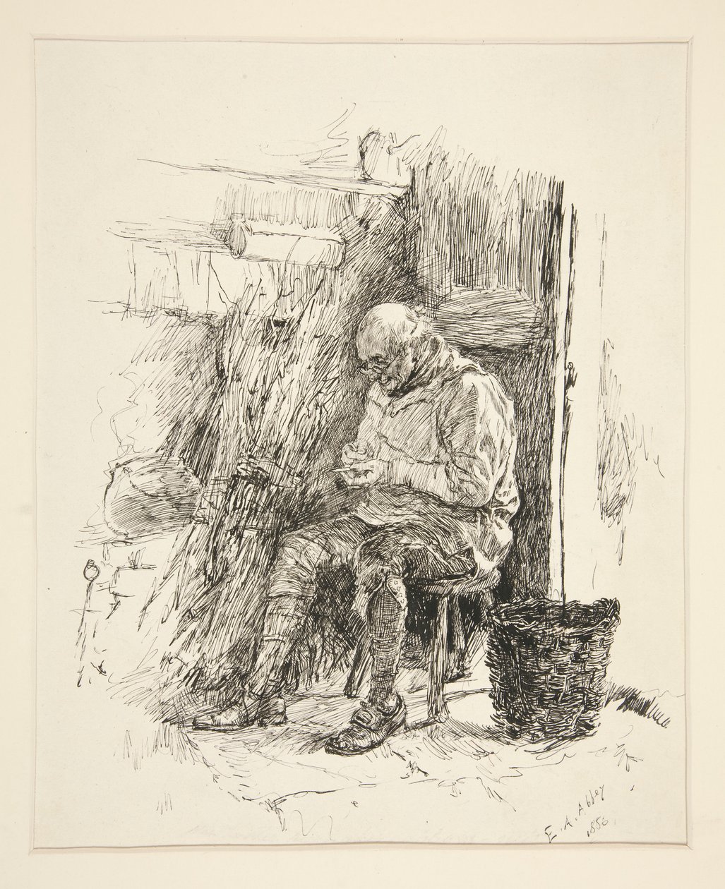 Esquisse pour - Edwin Austin Abbey