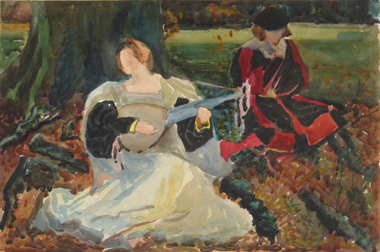 Études pour - Edwin Austin Abbey