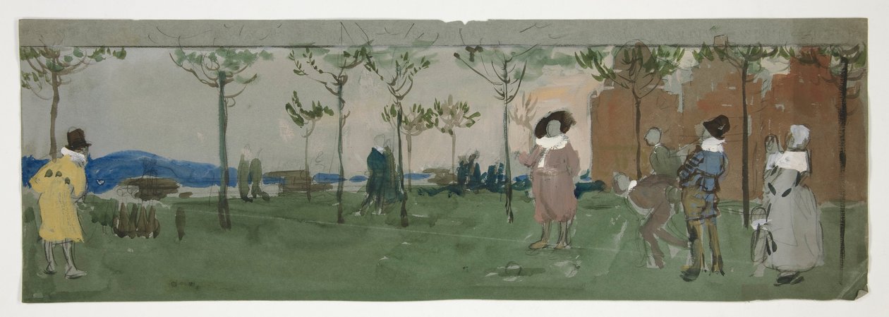Étude pour - Edwin Austin Abbey
