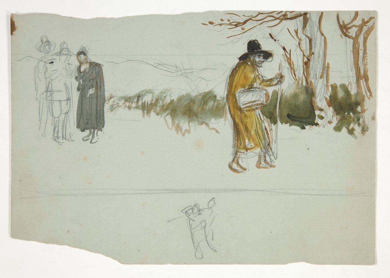 Étude pour  - Edwin Austin Abbey