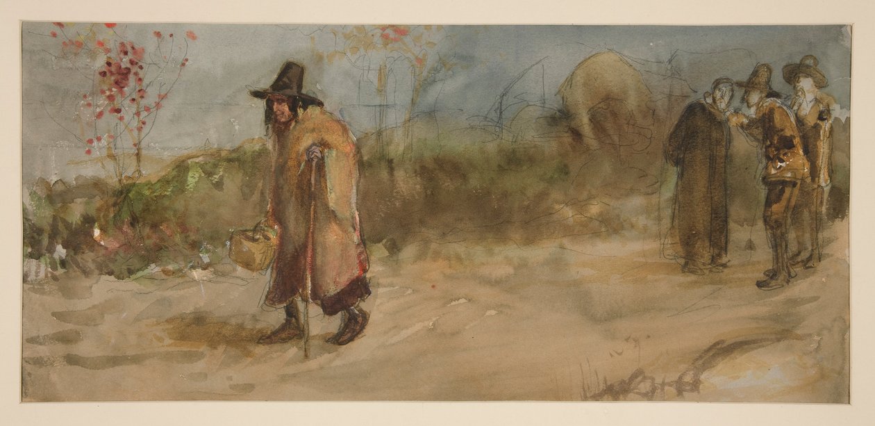 Étude pour - Edwin Austin Abbey