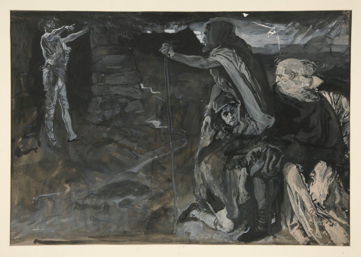 Étude pour le Roi Lear - Edwin Austin Abbey
