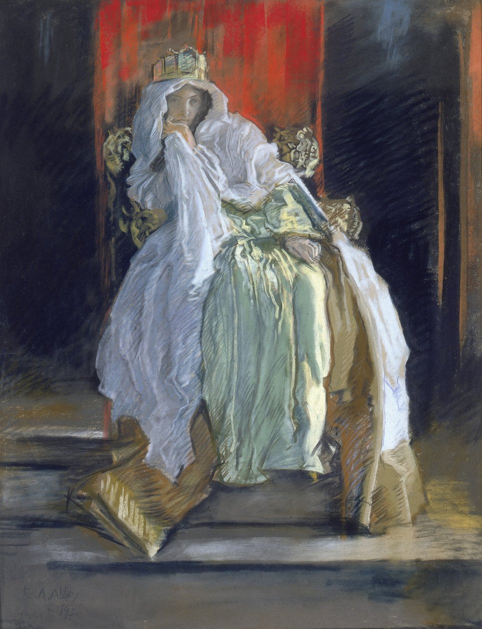La reine dans "Hamlet" - Edwin Austin Abbey